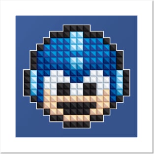 HD PIxels: Mega Man 1up Posters and Art